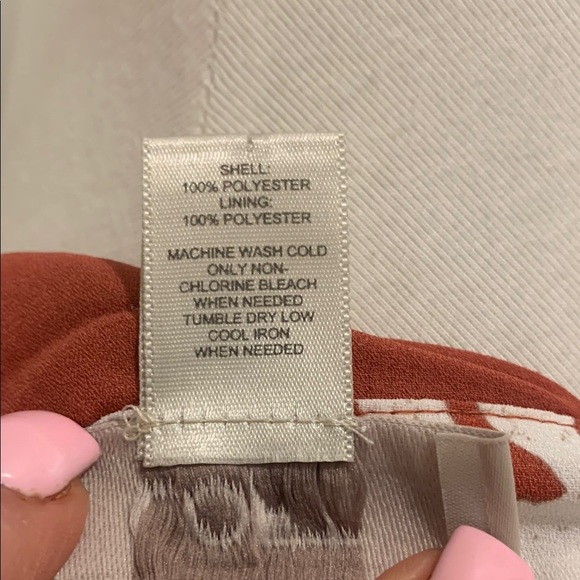 Rust and White Floral Halter Top - Picture 6 of 6